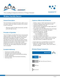 Thumbnail of document Data Sheet - MNS2-9-W2-HU-RH Alta Long Range Wireless IIot Humidity Sensors